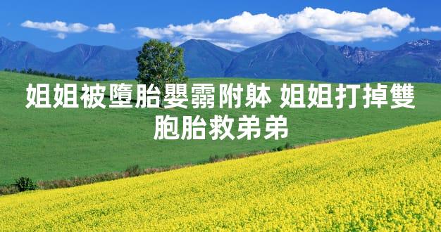 姐姐被墮胎嬰霛附躰 姐姐打掉雙胞胎救弟弟